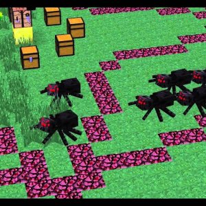 Minecraft Funny Spiders!!